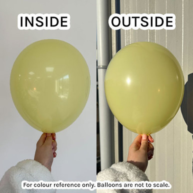 5" Standard Baby Yellow Gemar Latex Balloons (50)