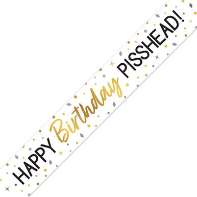 Happy Birthday P***head Banner - 2.7m (1)