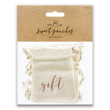 Rose Gold Gift Cotton Pouches (10)