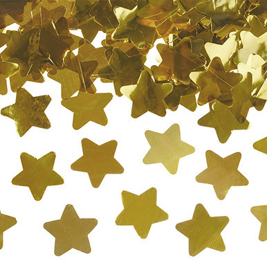 Metallic Golden Stars Confetti Cannon - 40cm (1)