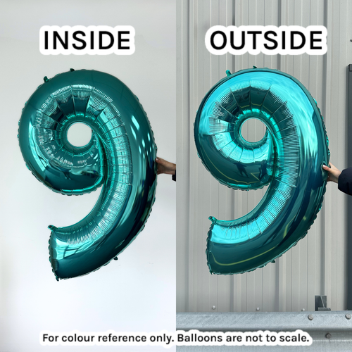 40 inch Tiffany Blue Number 5 Foil Balloon (1)