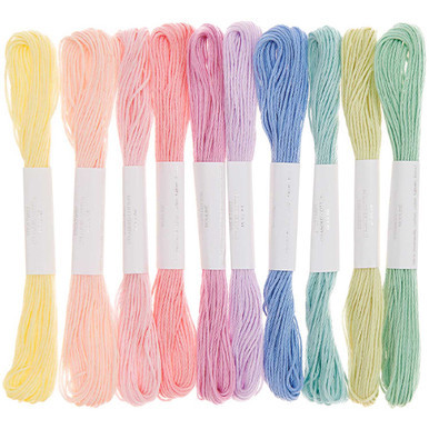 Rico Ice Cream Tones Cotton Yarn Strands (10)