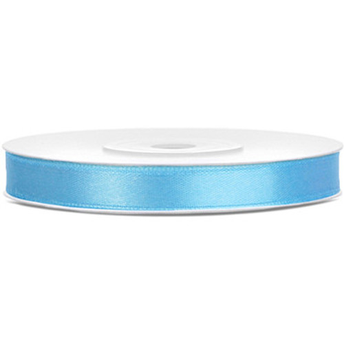 Sky Blue Satin Ribbon - 6mm x 25m (1) Sky Blue Satin Ribbon - 6mm x 25m (1)