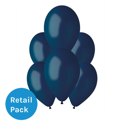 13" Standard Navy Gemar Latex Balloons (10)