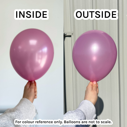 13" Metallic Rose Gemar Latex Balloons (50)