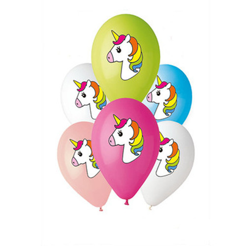 13 inch Colourful Unicorn Gemar Latex Balloons (6) 13 inch Colourful Unicorn Gemar Latex Balloons (6)