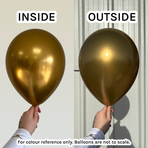 11" Chromium Gold Decotex Latex Balloons (25)