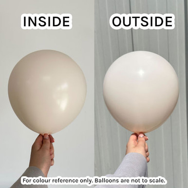 24" Macaron Pale Salmon Kalisan Latex Balloons (2)