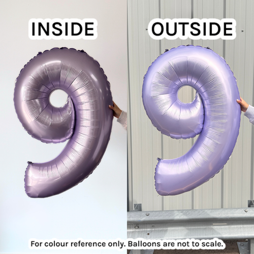 40 inch Lilac Number 0 Foil Balloon (1)