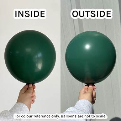 24" Standard Dark Green Kalisan Latex Balloons (2)