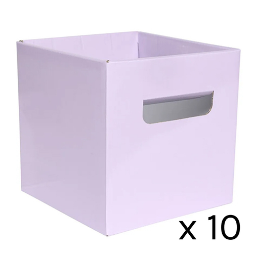 Lavender Pearl Flower Boxes - 15cm x 15cm (10) Lavender Pearl Flower Boxes - 15cm x 15cm (10)
