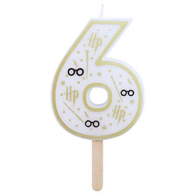 7cm Harry Potter Number 6 Candle (1)