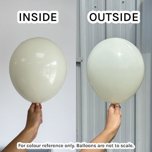 5" Ivory Prima Latex Balloons (100)