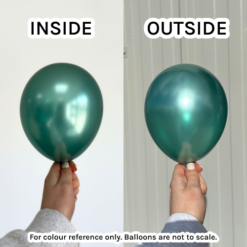 5" Glam Green Prima Latex Balloons (100)