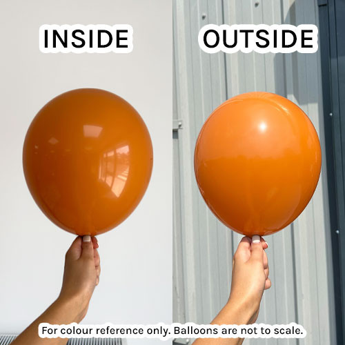 5" Pumpkin Prima Latex Balloons (100)