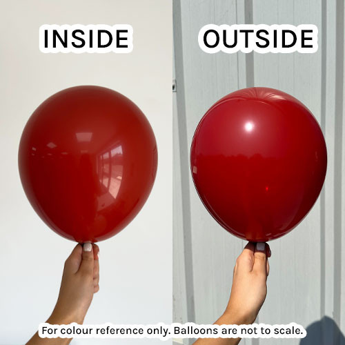 5" Garnet Prima Latex Balloons (100)