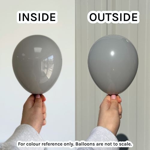 18" Grey Prima Latex Balloons (25)