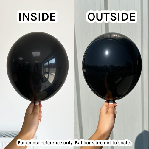 18" Black Prima Latex Balloons (25)