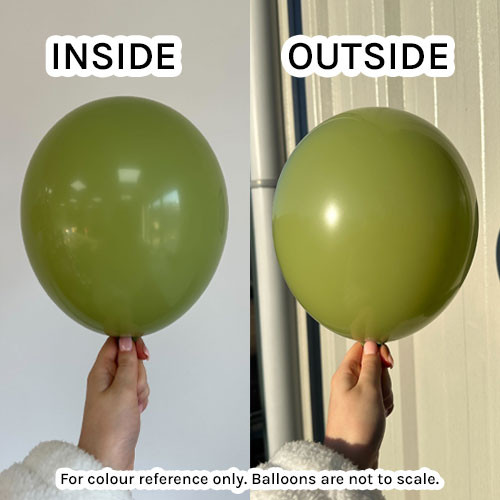 2" Standard Jungle Green Gemar Entertainer Balloons (100)