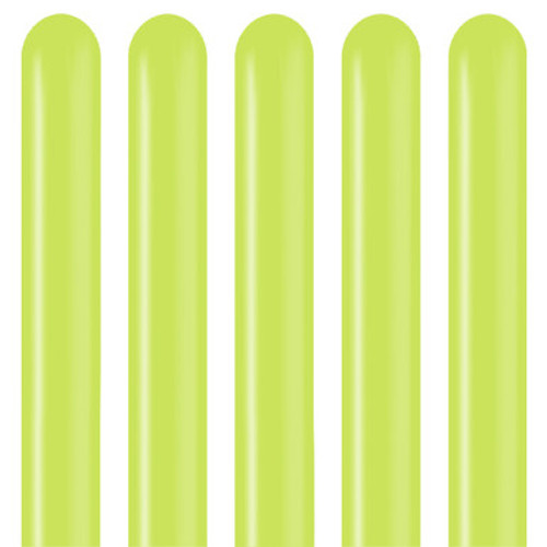 260 Standard Lime Green Kalisan Entertainer Balloons (100)