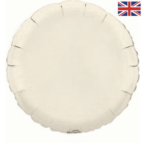 18" Oaktree Ivory Round Foil Balloon (1) - UNPACKAGED 18" Oaktree Ivory Round Foil Balloon (1) - UNPACKAGED