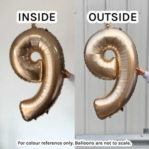 34 inch Oaktree Gold Silk Number 5 Foil Balloon (1)