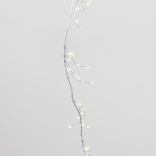 White Wired Pearl Garland - 1.15m (1)