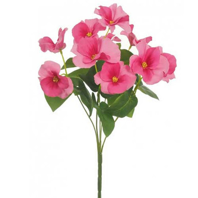 34cm Pink Pansy Bunch (1)