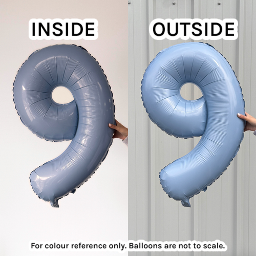 28 inch Light Blue Number 1 Foil Balloon (1)