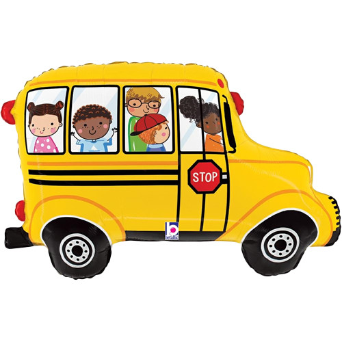 school bus foil balloon betallic school bus foil balloon betallic