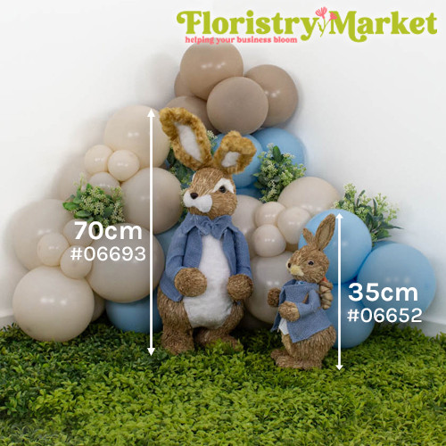 70cm Bunny with Posable Ears Decoration (1)