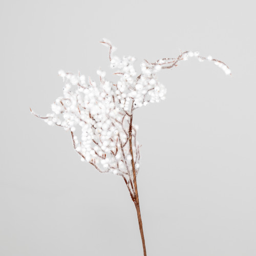 74cm White Christmas Pick (1)