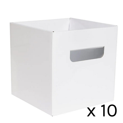 White Flower Boxes - 15cm x 15cm (10) White Flower Boxes - 15cm x 15cm (10)