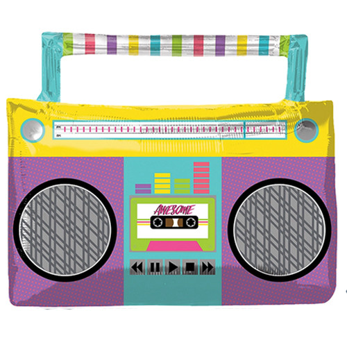 Party Boombox Supershape Foil Balloon Anagram Party Boombox Supershape Foil Balloon Anagram