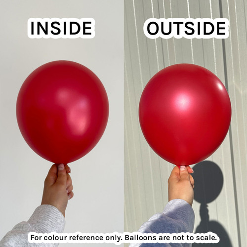 5 inch Sempertex Metallic Red Latex Balloons