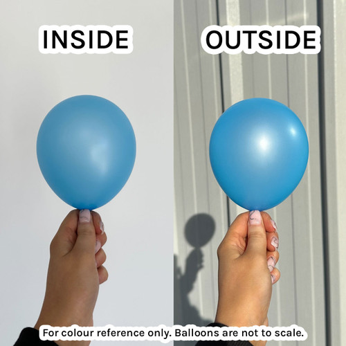 5 inch Sempertex Neon Blue Latex Balloons
