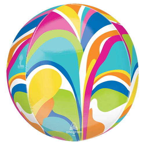 A 16 inch vibrant macro marble Orbz