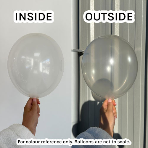 13" Crystal Clear Gemar Latex Balloons (50)