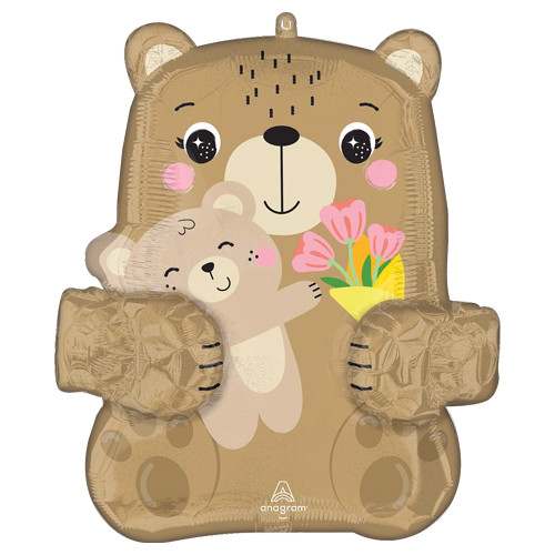 A 24 inch Bear Hugs Multi foil Balloon. A 24 inch Bear Hugs Multi foil Balloon.