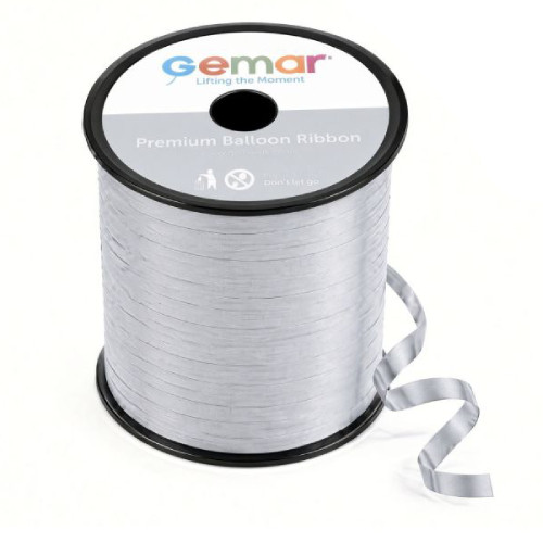 Gemar Silver Curling Ribbon - 500m Spool (1)
