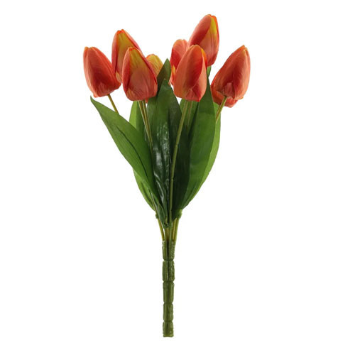 36cm Orange Tulip Bunch