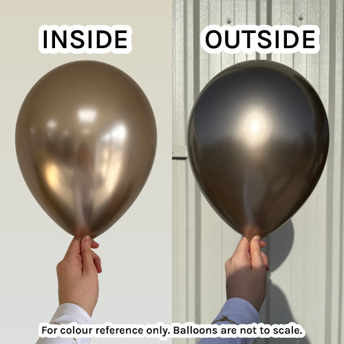11" Chromium Truffle Gold Decotex Latex Balloons (25)