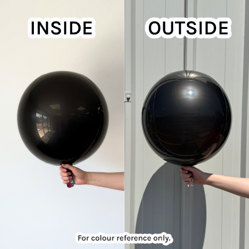 Pack of 3 16" Orbz Black Foil Balloons (3) - UNPACKAGED