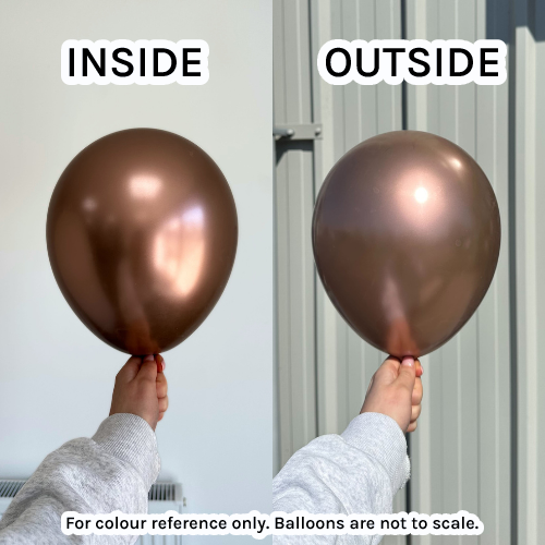 18" Rose Copper Satin Luxe Anagram Latex Balloons (25)