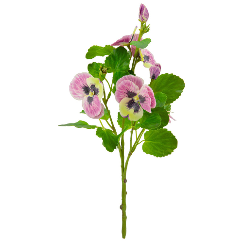 A 47cm Light Pink Pansy Spray.