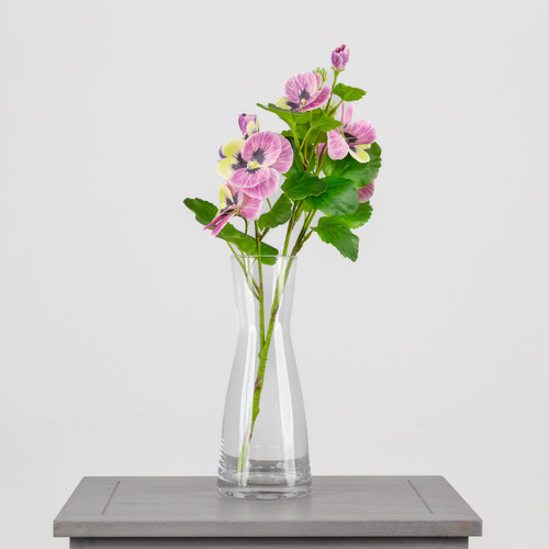 A 47cm Light Pink Pansy Spray.