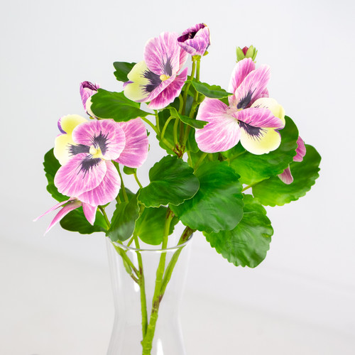 A 47cm Light Pink Pansy Spray.