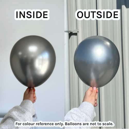 18" Platinum Satin Luxe Anagram Latex Balloons (25)