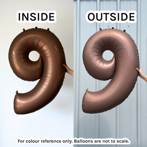40 inch Chocolate Number 3 Satin Foil Balloon (1)