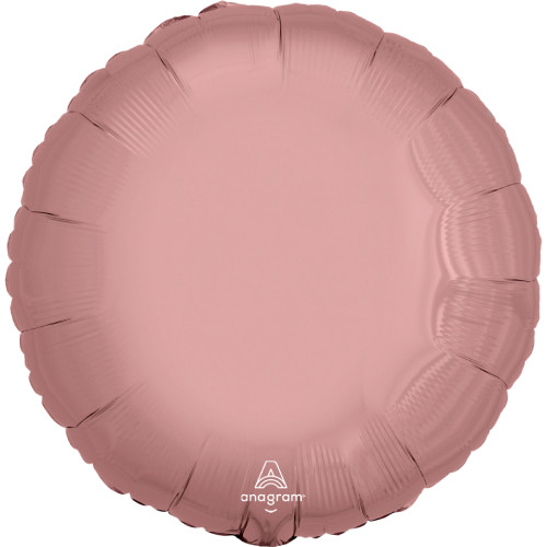 18" Amscan Rose Gold Round Foil Balloon - (1) - UNPACKAGED 18" Amscan Rose Gold Round Foil Balloon - (1) - UNPACKAGED